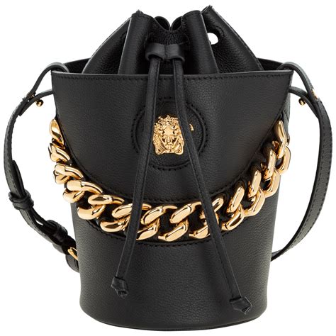 versace black cross body bag medusa head|Versace la medusa monogram bag.